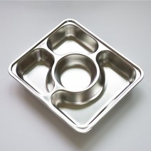 스텐 4칸 다용도 나눔 반찬 플레이트 접시, 상세페이지 참조