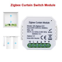 스마트 IoT 전동커튼 자동커튼 Lonsonho-Tuya 블라인드 모터용 스마트 지그비 커튼 스위치 모듈 홈 라이프, 한개옵션0, 한개옵션0