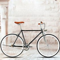 METTLER 레트로 자전거 700C 하이브리드바이크, M 블랙 라이트 블랙타이어