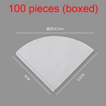 접이식 핸드드립 세트 커피 캠핑 드리퍼 세트, C 필터 100 pieces
