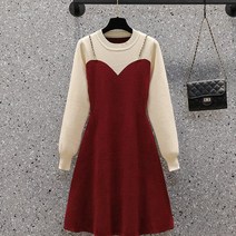 ROGBID 여성 니트원피스 코디 빅사이즈 원피스 여성 니트원피스