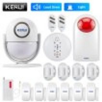 무선초인종 무선차임벨 도어벨 KERUI P6 가정 차고 보안 경보 도난 방지 스마트 모션 PIR 문 및 창문 무선, 14.KIT14