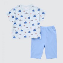 F 유니클로 베이비/토들UT PEANUTS 속건성 파자마 반팔 홈서비스 458413