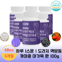 건강바름 프리미엄 도라지 맥문동 까마중 마가목 환 100g 6개월, 6병