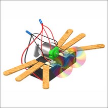 과학실험키트-LED 미니 꽃게 진동로봇 만들기-5인용