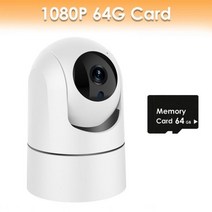 홈캠 가정용cctv 베이비캠 펫캠Larmtek IP 카메라 5G WiFi 베이비 모니터 1080P 미니 실내 CCTV 보안 카메라 감시카메라 스마트폰 신생아 홈캠, 2MP 64G Card_CHINA | AU 플러그