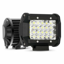 견인 히치 후크 마운트 브래킷 4 60W LED 작업 빛 안개 램프 홀더 후면 백업 Offroad 자동차 트럭 트레일러, only 2pcs light