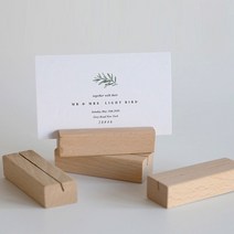 원목 우드 엽서 명함 사진 포토카드 홀더 거치대 스탠드 [Wood Name Card Photo Holder Stand]
