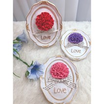 [송스]카네이션(중) - 석고방향제, 클린 코튼