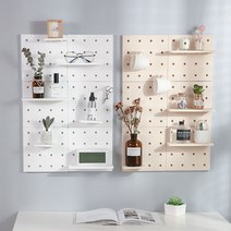 유치원 클렌징폼거치 부착식타공보드 빌라부엌 타공판브라켓 주방타공판 못없이선반 파티션타공판 페그보드, 그레이