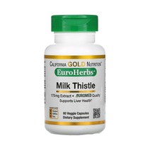 캘리포니아 골드 뉴트리션 CGN 실리마린 밀크씨슬 175mg 60베지캡슐, 1개, 기본