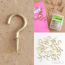 리시안제이 30MM 고리 나사못 30개입 목공용피스 칼블록