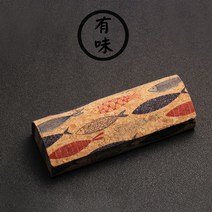 명품 수제 안경케이스 안경곽 코르크 문예 소가죽 오리지널 핸드메이드 유니크 파우치, 옵션2