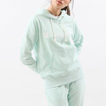챔피온 우먼스 베이직 스웨트 후드 티셔츠 민트 CW-K111-425