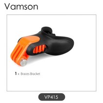 Vamson-서핑 촬영 용 실리콘 브레이스 나사 포함 고프로 히어로 11 10 9 8 7 6 5 4 Dji 액션 3 22 용 카메라 액세서리104089, VP415