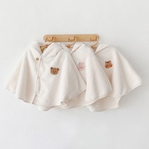 돗투돗 아기 망토 컬러 패치 극세사 와펜 아기띠워머 후드 담요 겨울옷, 와펜 극세사 망토_베이비바니