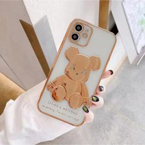 베어브릭 곰돌이 풀커버 아이폰 투명젤리 범퍼 케이스