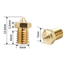 3D 프린터 용 0.2mm-1.2mm 하이 플로우 CHT 노즐 1.75mm 필라멘트 V6 클론 황동 구리 프린트 헤드 부품, 01 0.2 미리메터_03 3PCS