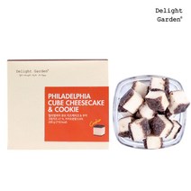 딜라잇가든 필라델피아 치즈케이크 큐브 200g 2종, 필라델피아치즈케이크큐브_비스킷_200g