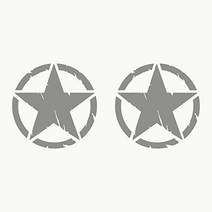 랩핑 데칼 스티커 오프로드 스타 군사 파괴 미국 육군 다양한 팩 단위 자동차 자전거 오토바이 노트북 헬멧, 03 GRAY_04 25cm