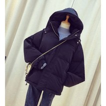 라운드 경량 숏패딩 따뜻한 점퍼