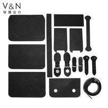 샤첼백 가죽 가방 공예 DIY 공방 체험 원데이클래스 만들기 키트 여사친 딸 생일 선물, 단일사이즈, 블랙 스몰