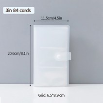 스크랩북 포토북만들기 앨범 사진첩 투명 사진 앨범 80 포켓 아이돌 팬 포토 카드 소지자 미니 보관소 기념, 03 84 card photo album