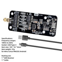 10kHz ~ 1GHz 휴대용 SDR 수신기 RSP HF AM FM SSB CW 항공 대역 수신기 멀티 플랫폼 지원 초보자 아마추어 msi2500001114686, D