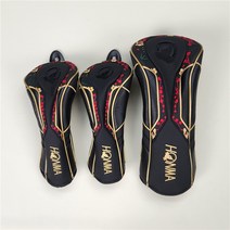 혼마 아이언 드라이버 우드 유틸 퍼터 커버 블랙 색상, 1+3+5 3종