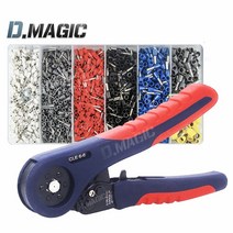 페홀 페놀단자 1200PCS+전문용 압착기 6각 고급형 압착툴, 펜홀단자 1200개+압착기 6각 고급형