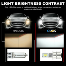 편백 원목 전기 2Pcs H3 Led 자동차 안개 전구 DRL H1 H8 H9 9005 9012 H4 H7 램프 6000K 80W 12V 24V 3750, 01 3000 천개 황금_13 9006/hb4