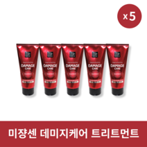 [본사정품] 미쟝센 데미지케어 로즈프로틴 트리트먼트 330ml 5개 두피 손상 케어 풍부한 영양 공급, 330ml × 5개