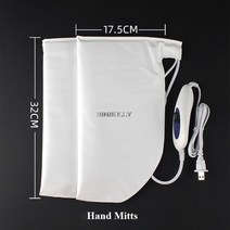 전기 치료 Mitts 손 발 왁스 파라핀 매니큐어 왁싱 스킨 메이트 전문 스파 열 장갑, Hand Mitts