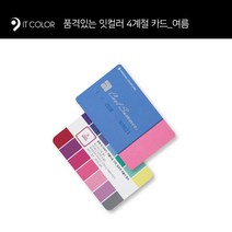 잇컬러 나의 색을 손 안에 4계절 카드 [퍼스널컬러 컨설팅 진단천 선물용] 기타뷰티소품, 여름