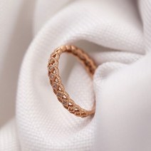 사강 스위트 템포 18K 화려한 골드 가드 금 링 반지 (16.5~20호)