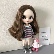베이비돌 장난감 어린이장난감 새로운 도착 Blyth 옷 Blythe 바비 인형에 대한 패션 줄무늬 스웨터 30cm 1/6 Bjd Azone Licca Pullip Dolls Ac, [01] only 1pcs Sweater, [01] Sweater A