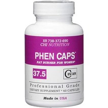 다이어트보조제 PHEN CAPS 37.5 for Women - 여성용 체중 감량 알약 식욕 억제제 발열 지방 연소 보조제 에너지 탄수화물 차단제 신진대사 촉진제 케토 다이어트 친