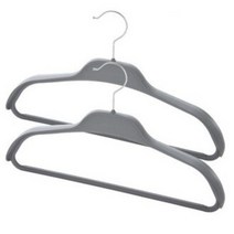 한샘 러버코팅 외투용 옷걸이 여성용 쿨그레이 2개