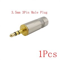혼케이블 무저항잭 저항잭 이어폰 y잭 AUX 케이블 단자 헤드폰 2.5mm 3.5mm 6.35mm 금속 변환기 플러그 잭 diy 커넥터 용 남성여성 모노스테레오 오디오 어댑터, 피 1개