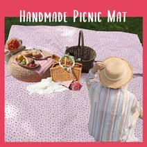 양면방수 피크닉 매트(소형) 테이블/식탁/피크닉 매트, 양면방수매트(소형), 별(에메랄드)