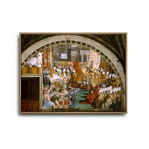 Raffaello Sanzio 라파엘로 산치오 작품 샤를마뉴 대제의 대관식 / 호텔 카페 집 거실에 걸면 좋은 그림액자, 화이트