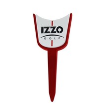 Izzo Golf 싱글 프롱 골프 디봇 수리 도구 - 볼 마커가 레드 피치 마크