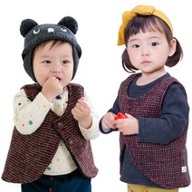 뜨뜻조끼 유아동용 보온짱 앞뒤로 착용 가능 국내제작