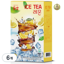 라이브잇 꽃샘 레몬 아이스티, 14g, 80개입, 6개