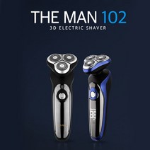 더맨 휴대용 기면도기 건식 습식 방수면도기 or 추가 칼날, 더맨102(블랙)