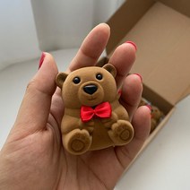 곰돌이 피어싱 케이스 귀걸이 반지 액세서리 보관함 쥬얼리박스 미니보석함 여행 휴대용