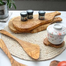 오반자이 올리브나무 핸드메이드 조리도구와 도마