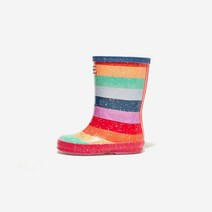 [HUNTER] 국내정품 헌터 오리지날 키즈 퍼스트 클래식 레인보우 자이언트 글리터 부츠 - MULTICOLOURED