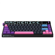 Machenike KT68 기계식키보드 TTC축 스마트스크린 무선 픽셀LED 텐키리스, 블랙, 기계식