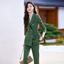 FANSYLI 새로운 여성 비즈니스 여성 정장 작업복 패션 우아한 정장슈트 봄과 가을 양복 732호 8D